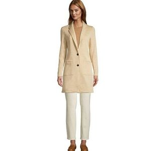 Lands end sweater fleece duster jacket
